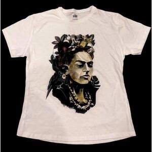 Kids Women Mexican Coco Calavera Frida Kahlo White Short Sleeve Tee shirt